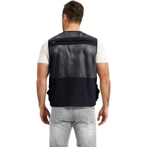 Flygo Mens Summer Outdoor Work Safari Fishing Travel Photo Vest with Pockets