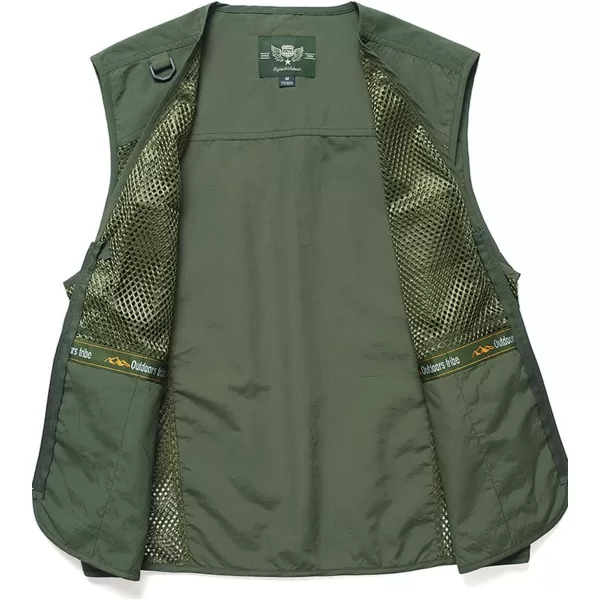 Flygo Mens Summer Outdoor Work Safari Fishing Travel Photo Vest with Pockets