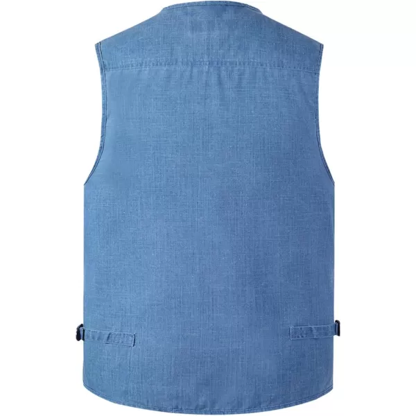 Flygo Mens Summer Outdoor Work Safari Fishing Travel Photo Vest with Pockets