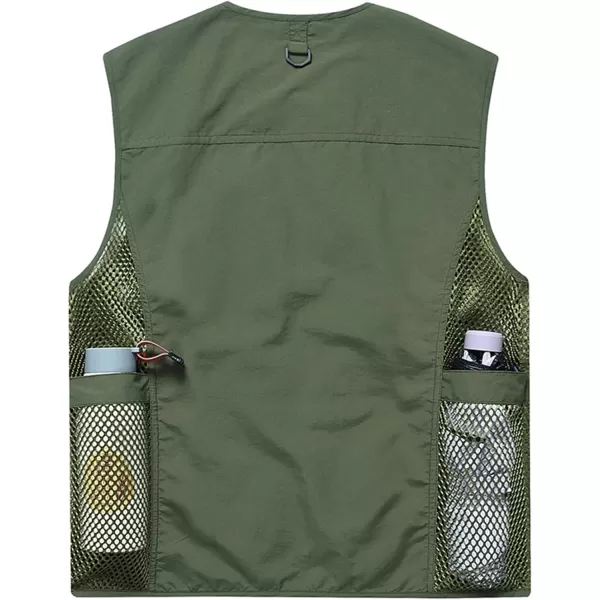 Flygo Mens Summer Outdoor Work Safari Fishing Travel Photo Vest with Pockets