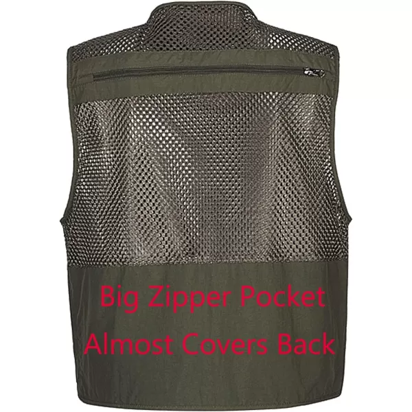 Flygo Mens Summer Outdoor Work Safari Fishing Travel Photo Vest with Pockets