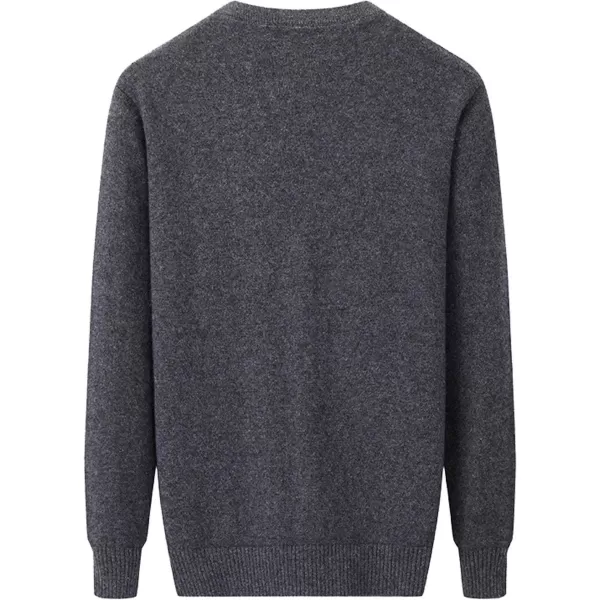 Flygo Men's V Neck 100% Cashmere Cardigan Sweater