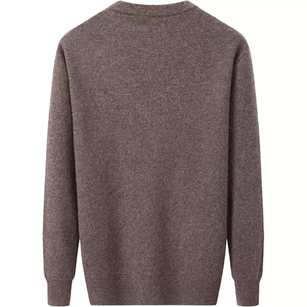 Flygo Men's V Neck 100% Cashmere Cardigan Sweater
