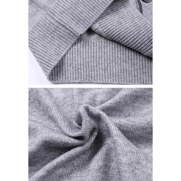 Flygo Men's V-Neck Button Down Cashmere Wool Blend Vest Knitwear Sweater Waistcoat