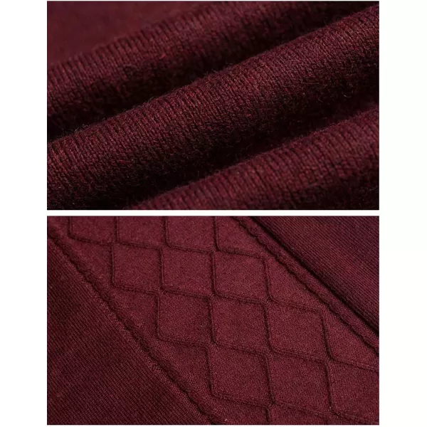 Flygo Men's V-Neck Wool Knitted Sweater Vest Knitwear Waistcoat with Button Front