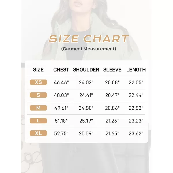 Flygo Women Cropped Puffer Jacket Winter Jackets Lightweight Zip Up Stand Collar Quilted Coats