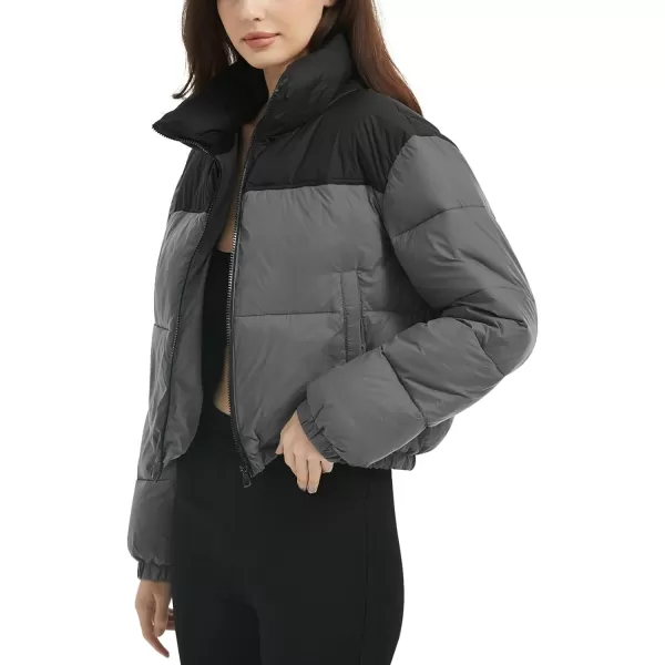 Flygo Women Lightweight Quilted Jacket Corduroy Puffer Jackets Zip Up Fall Winter Coats