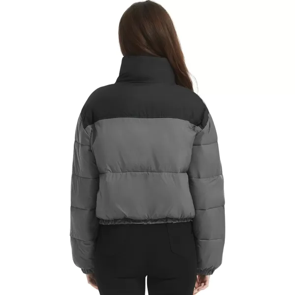 Flygo Women Lightweight Quilted Jacket Corduroy Puffer Jackets Zip Up Fall Winter Coats