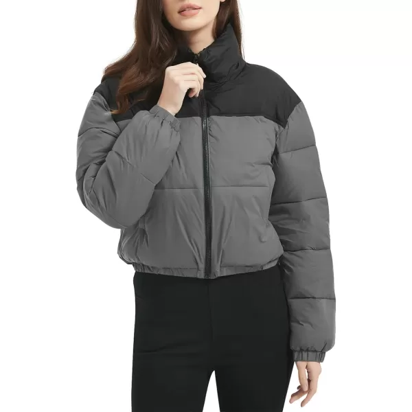 Flygo Women Lightweight Quilted Jacket Corduroy Puffer Jackets Zip Up Fall Winter Coats