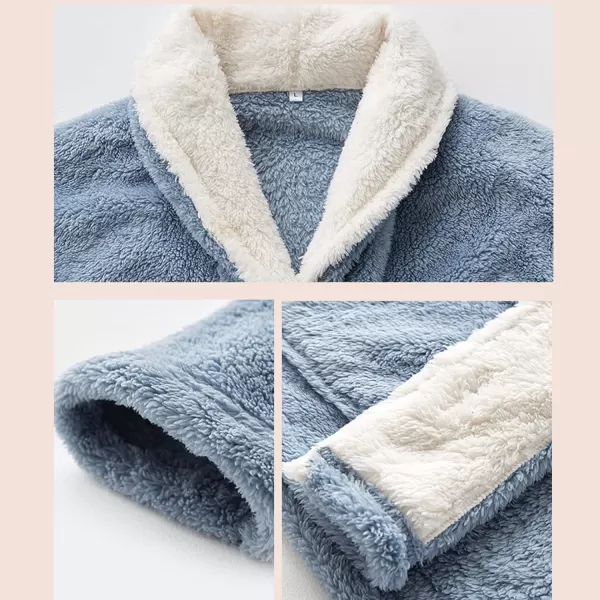 Flygo Womens Coral Fleece Pajamas Sets Fuzzy Sherpa Flannel Loungewear Cozy Winter Sleepwear