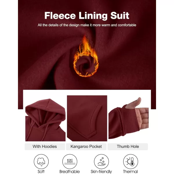 Flygo Womens Fleece 2 Piece Outfits Sweatsuit Crop Pullover Sweatshirt Joggers Pants Tracksuit Set