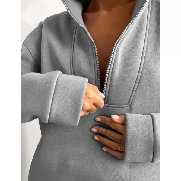 Flygo Womens Fleece 2 Piece Sweatsuit Half Zip Pullover Jogging Tracksuit Sweatshirt and Sweatpants