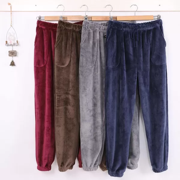 Flygo Women's Thick Winter Warm Pajama Pants Flannel Loungewear Sleep Trousers