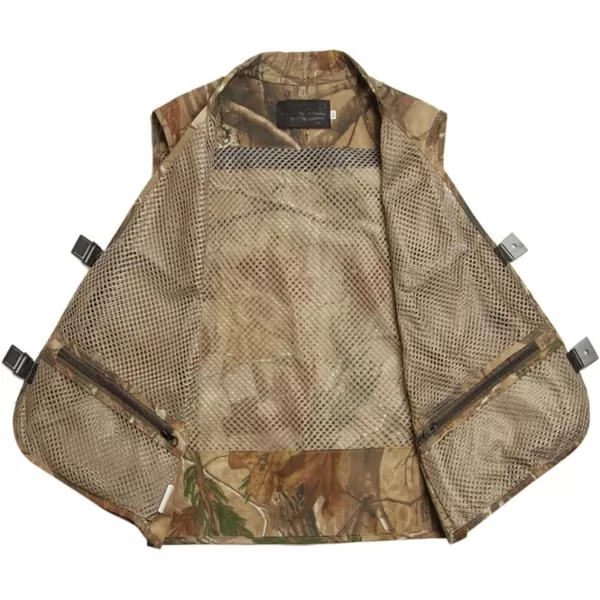 Flygo Zhusheng Men's Fishing Outdoor Utility Hunting Climbing Tactical Camo Mesh Removable Vest with Multiple Pockets