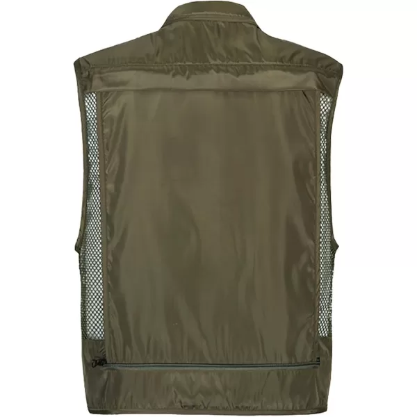 Flygo Zhusheng Men's Fishing Outdoor Utility Hunting Climbing Tactical Camo Mesh Removable Vest with Multiple Pockets