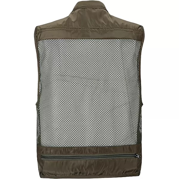 Flygo Zhusheng Men's Fishing Outdoor Utility Hunting Climbing Tactical Camo Mesh Removable Vest with Multiple Pockets