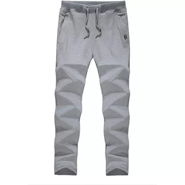 Flygo Mens Casual Straight Leg Sweat Pants Running Active Sports Jogger Pants