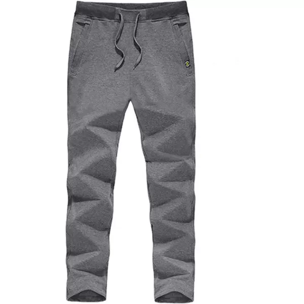 Flygo Mens Casual Straight Leg Sweat Pants Running Active Sports Jogger Pants