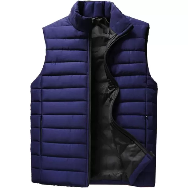 Flygo Men's Classic Zip Up Lightweight Vest Outdoor Padded Quilted Vests Jackets