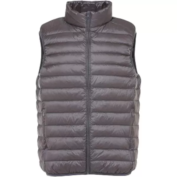 Flygo Men's Outdoor Lightweight Packable Puffer Vest Sleeveless Casual Work Down Vests