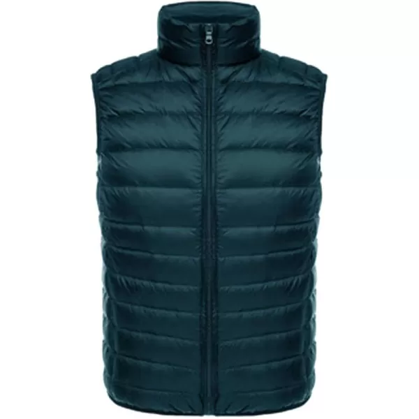 Flygo Men's Outdoor Lightweight Packable Puffer Vest Sleeveless Casual Work Down Vests