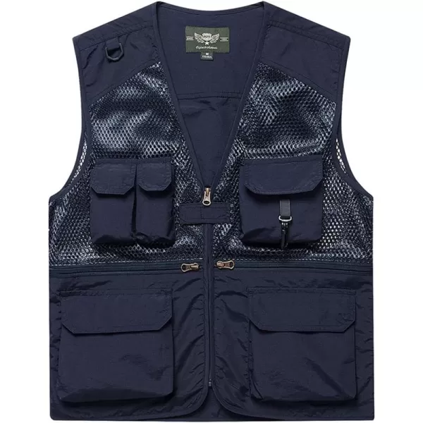 Flygo Mens Summer Outdoor Work Safari Fishing Travel Photo Vest with Pockets