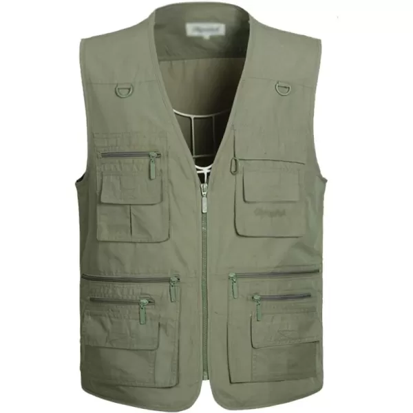 Flygo Mens Summer Outdoor Work Safari Fishing Travel Photo Vest with Pockets