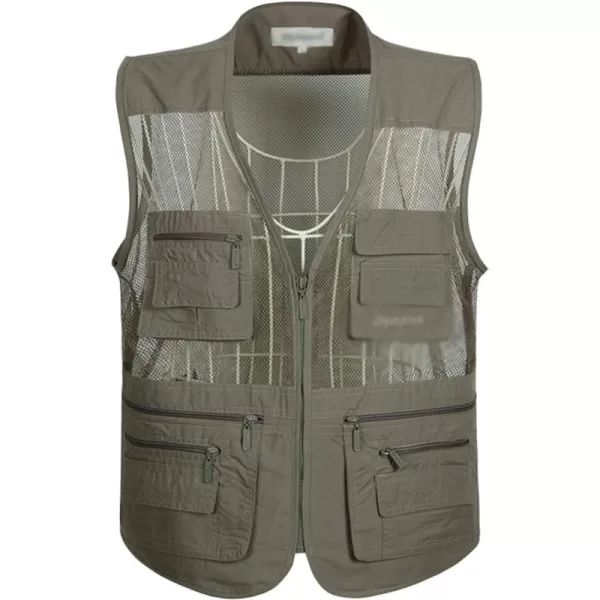 Flygo Mens Summer Outdoor Work Safari Fishing Travel Photo Vest with Pockets