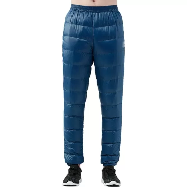Flygo Mens Ultralight Winter Warm Down Pants Nylon Compression Snow Trousers
