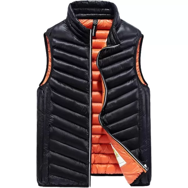 Flygo Men's Winter Lightweight Quilted Cotton Padded Puffer Outdoor Vest jacket