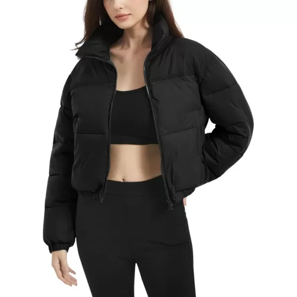 Flygo Women Lightweight Quilted Jacket Corduroy Puffer Jackets Zip Up Fall Winter Coats