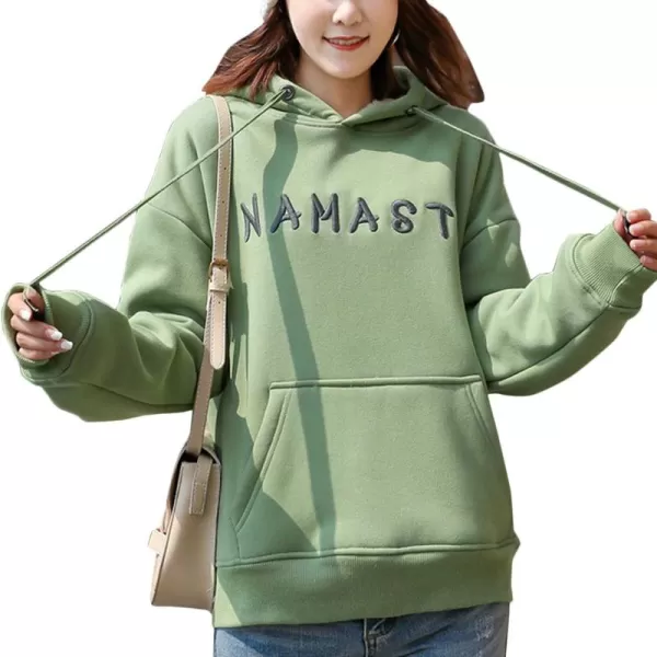 Flygo Women's Casual Winter Sherpa Fleece Lined Sweatshirt Coat Long Sleeve Pullover Outwear)