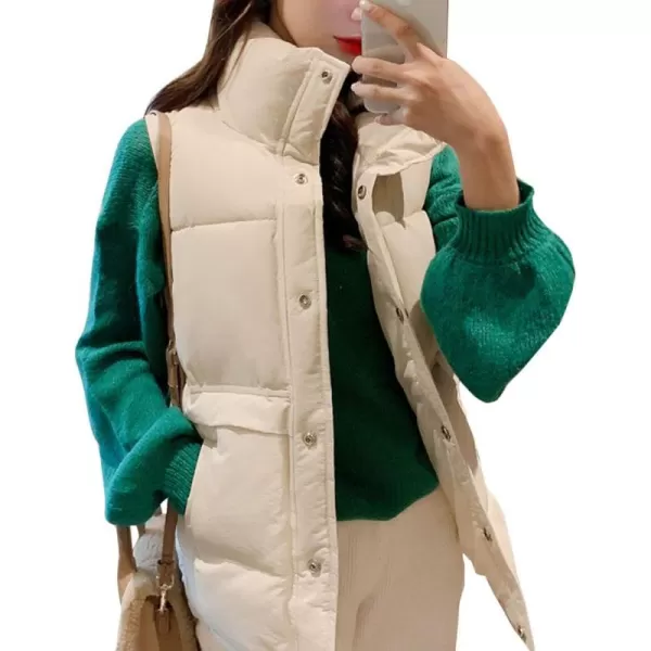 Flygo Womens Fall Quilted Puffer Vest Sleeveless Jacket Waistcoat