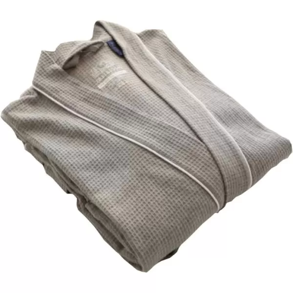 Flygo Women's Lightweight Waffle Wave Cotton Loungewear Hotel Spa Bathrobe