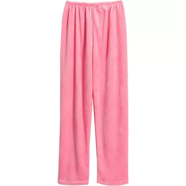 Flygo Womens Soft Plush Flannel Pajama Pants PJ Bottoms Sleepwear