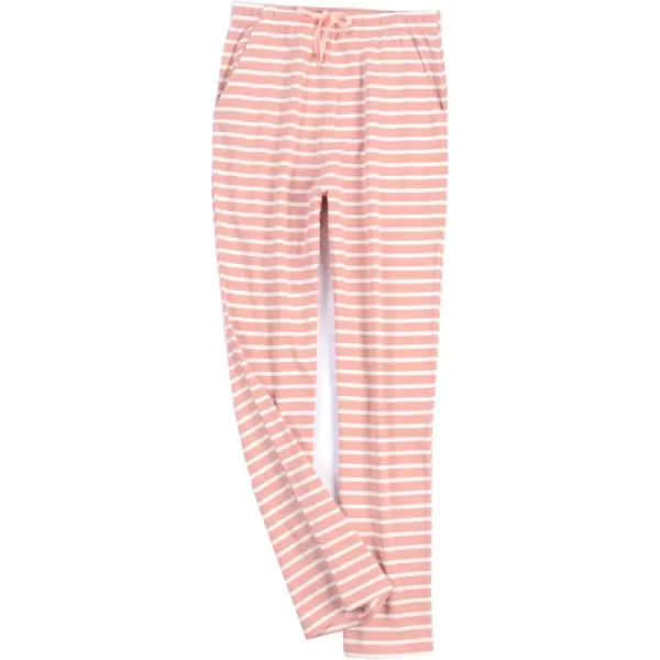 Flygo Women's Striped Cotton Pajama Pants Drawstring Loose Yoga Workout Pant With Pockets