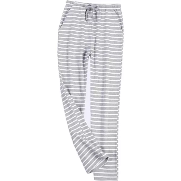 Flygo Women's Striped Cotton Pajama Pants Drawstring Loose Yoga Workout Pant With Pockets