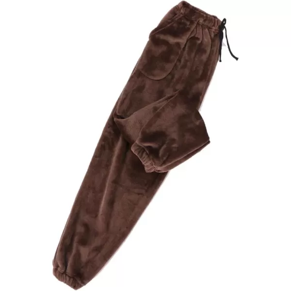 Flygo Women's Thick Winter Warm Pajama Pants Flannel Loungewear Sleep Trousers