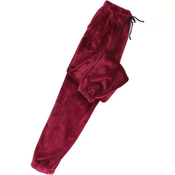 Flygo Women's Thick Winter Warm Pajama Pants Flannel Loungewear Sleep Trousers