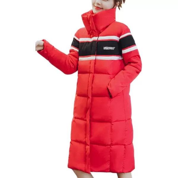 Flygo Women's Thickened Down Puffer Jacket Winter Warm Heavy Parka Coats