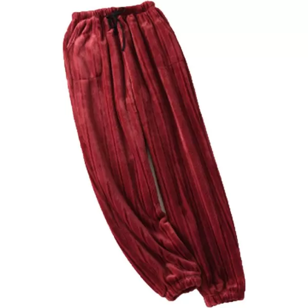Flygo Women's Winter Warm Flannel Fleece Lounge Sleepwear Pajama Pants with Drawstring