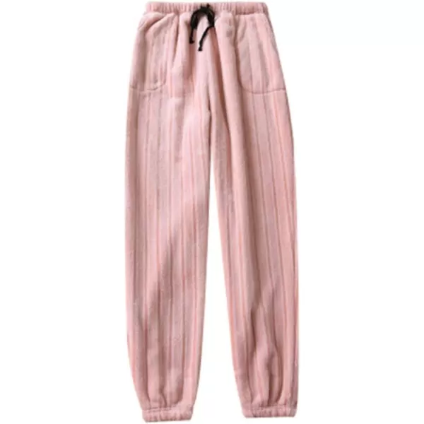 Flygo Women's Winter Warm Flannel Fleece Lounge Sleepwear Pajama Pants with Drawstring
