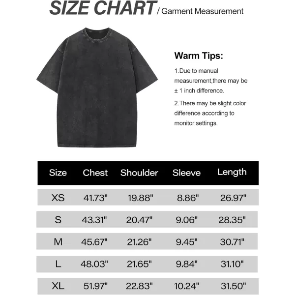 Flygo Men's Oversized Vintage T-Shirts Cotton Streetwear Short Sleeve Solid Basic Tee Shirt Acid Wash Casual Hip Hop Tops