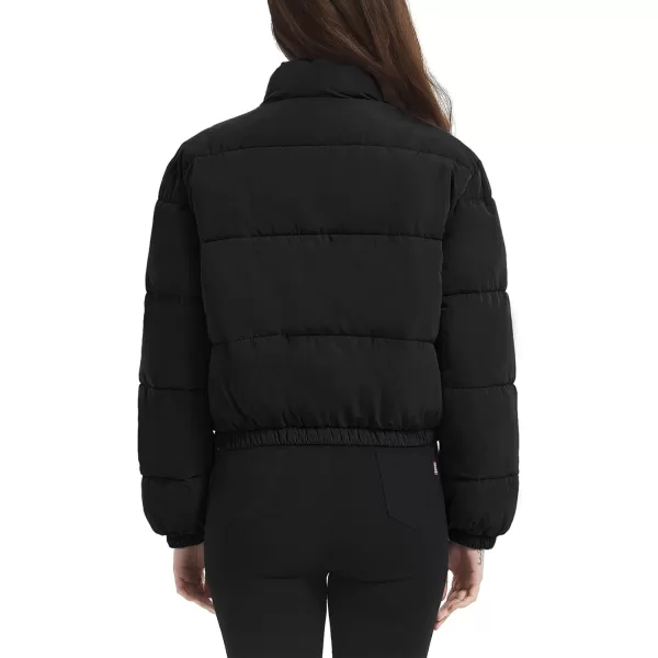 Flygo Women Cropped Puffer Jacket Cardigan Floral Printed Quilted Coats Lightweight Open Front Crop Padded Down Jackets