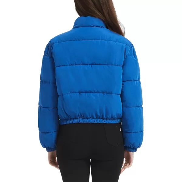 Flygo Women Cropped Puffer Jacket Cardigan Floral Printed Quilted Coats Lightweight Open Front Crop Padded Down Jackets
