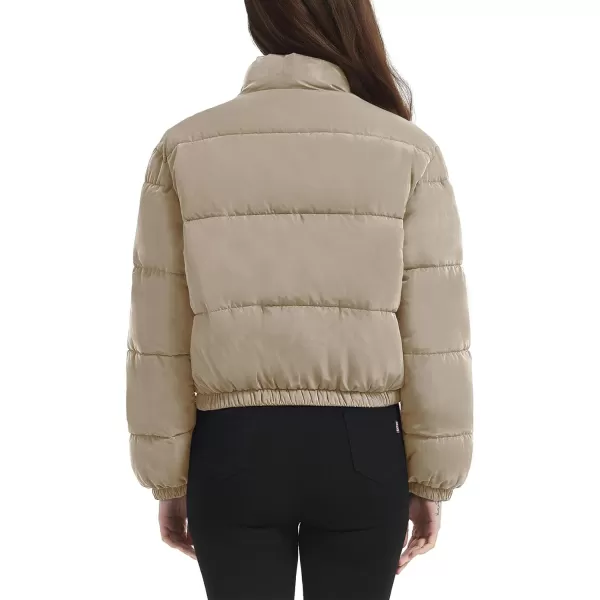 Flygo Women Cropped Puffer Jacket Cardigan Floral Printed Quilted Coats Lightweight Open Front Crop Padded Down Jackets