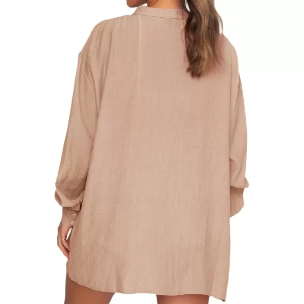 Flygo Women Summer Casual 2 Piece Outfits Button Down Shirt Blouse High Waist Shorts Tracksuit Set