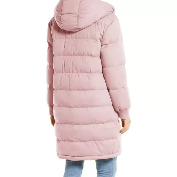 Flygo Womens Long Hooded Puffer Jacket Sherpa Fleece Lined Winter Warm Coat