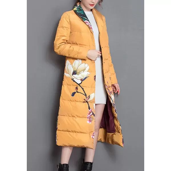 Flygo Women's Puffer Long Down Jacket Parka Coat