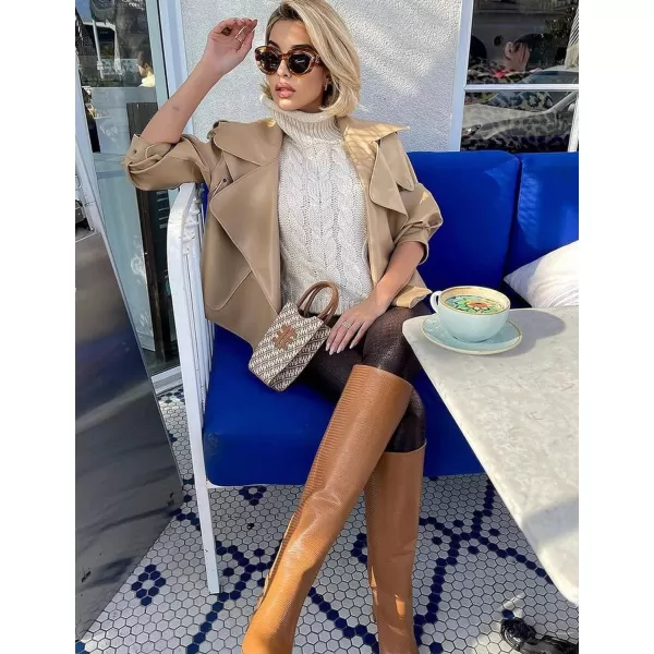 Flygo Womens Turtleneck Cable Sweater Vest Knit Oversized Loose Fit Solid Pullover Sweaters Cap Sleeve Crop Tops